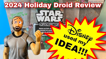 REVIEW of 2024 Disney Star Wars Droid Factory Advent Calendar Set & R4-TR3 Holiday Christmas Droids!