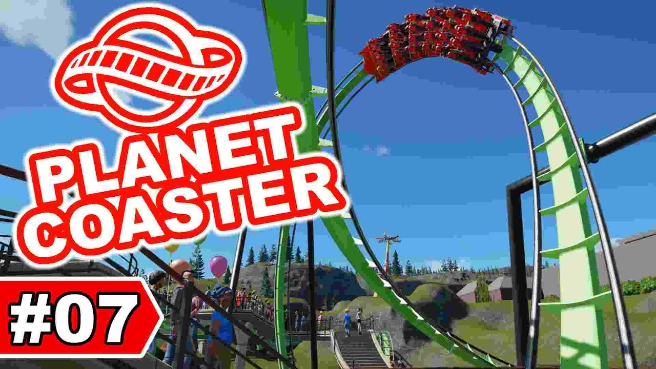 Spektakuläre Achterbahn um einen Weg - PLANET COASTER - LET'S PLAY #07