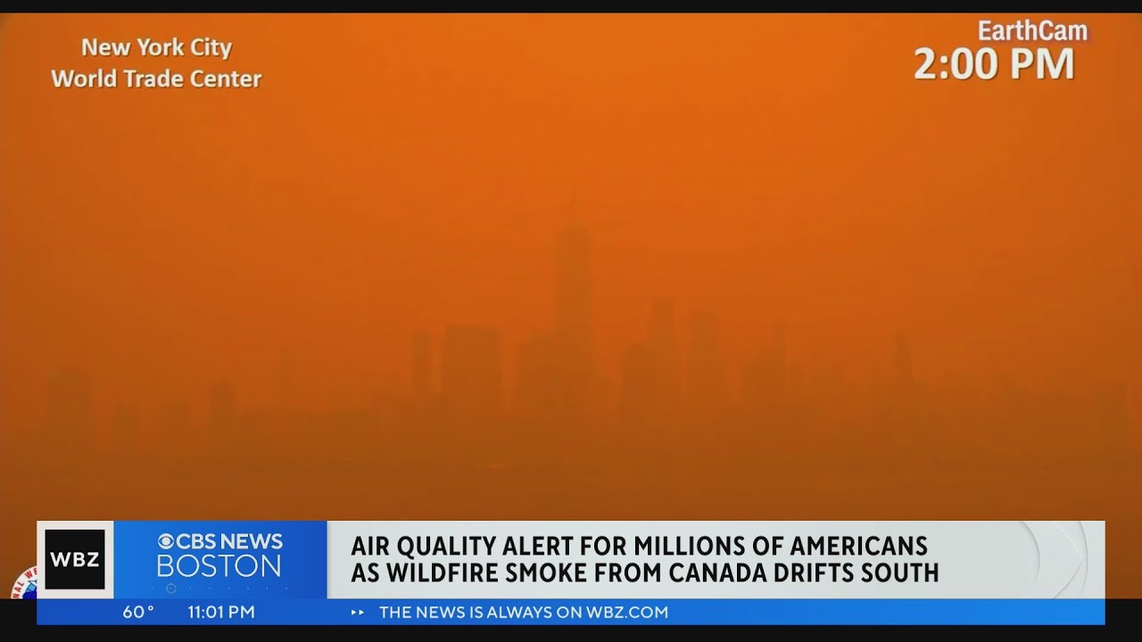 Air quality alert for millions of Americans as wildfire smoke from ...