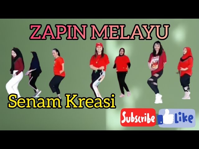 ZAPIN MELAYU ll SENAM KREASI ll DANCE ll ZUMBA ll CHOREO BY ZIN DEVI class=