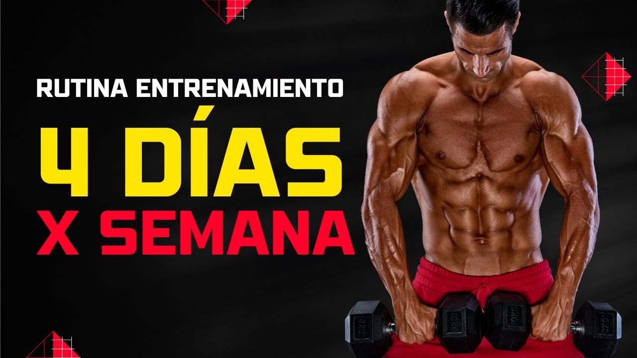 Entrenamiento Gym 4 Dias 💪 RUTINA de 4 DÍAS para GANAR MASA MUSCULAR | ESC (Entrenamiento Semanal  Completo) - YouTube