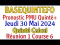 Pronostic pmu quint de jeudi 30 mai 2024  runion 1 course 6