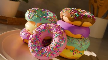 My first ever animation. Donuts #blender #blender3d #blenderguru #donuts #animated #animations