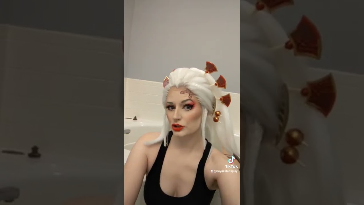 Daki making of the wig tutorial sooooooon - hair ornaments by Plexi Cosplay #shorts