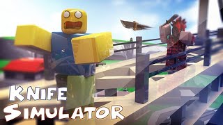 I BECAME A KNIFE SIMULATOR MASTER - Roblox Gaming With The FamBam!