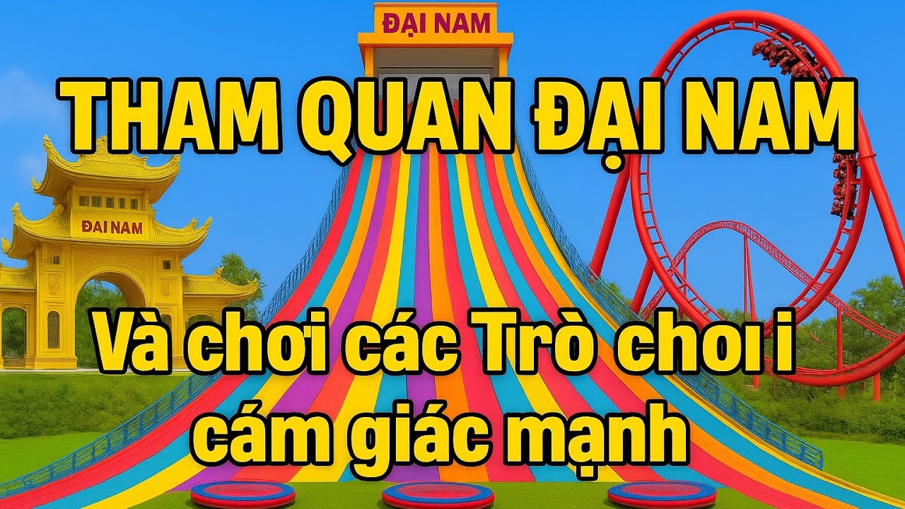 Tham Quan Đại Nam | Trải Nghiệm Các Trò Chơi Cảm Giác Mạnh Siêu Hấp Dẫn!!