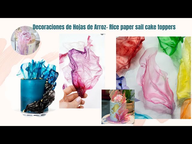 Papel de arroz o wafer paper (25 hojas)