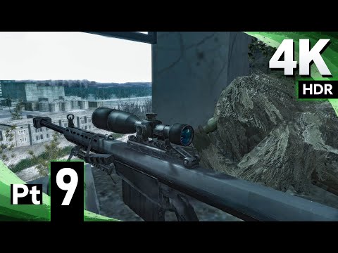 Call Of Duty 4 Modern Warfare 2007 4K 60fps HDR Veteran All Intel Part 9 All Ghillied Up