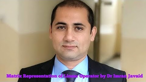 Matrix representation of linear operator