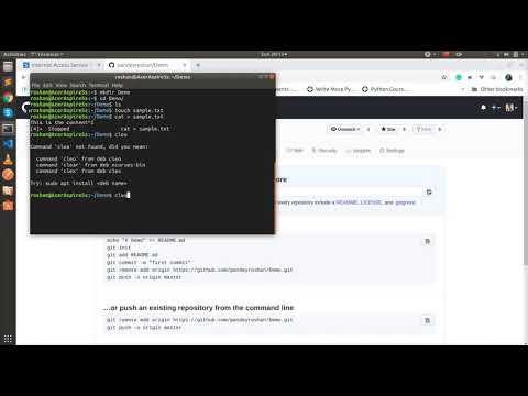 Uploading project in Github from terminal