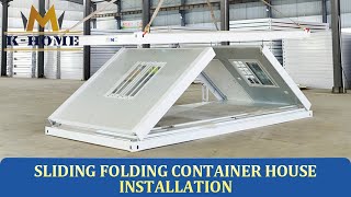 How to install a Folding Flat Pack Container House in just a few minutes?🔥#containerhouse