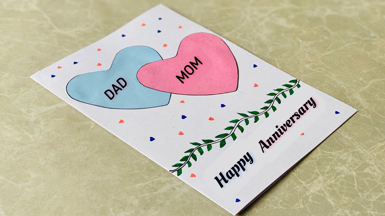 Easy Handmade Anniversary Cards For Parents