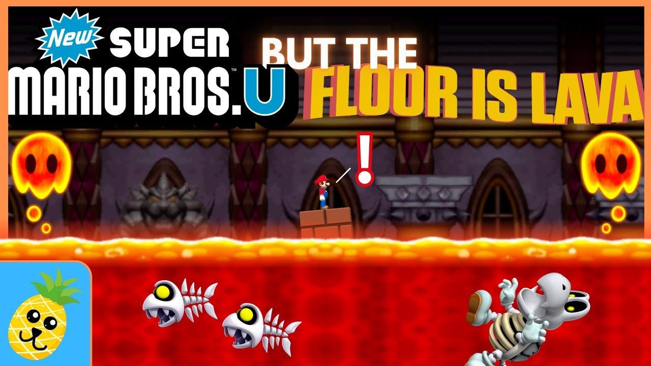 NSMBU but the floor is lava