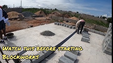How to lay DPC when building in Ghana ~ First course block work
