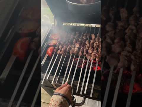 تكة اللحم على الفحم
