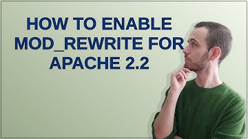 How to enable mod_rewrite for Apache 2.2