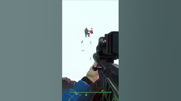 A Raider goes flying! (Fallout 4 - Very Hard Difficulty)