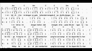 Lagu Rohani - Persembahan Hidup (partitur) chords