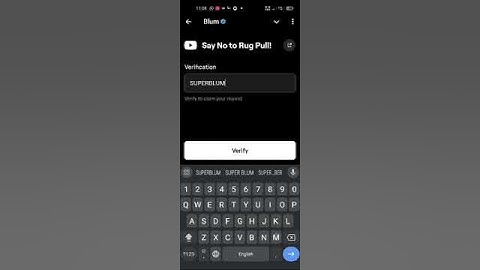 Say No to Rug Pull Blum Code