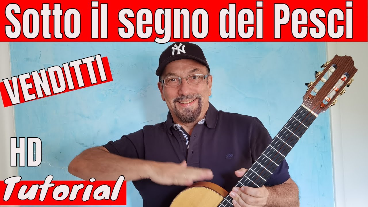 Chitarra principianti Venditti Sotto il segno dei Pesci Tutorial