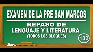 LENGUAJE Y LITERATURA : REALIDAD LINGÜÍSTICA Y TRAGEDIA GRIEGA - EXAMEN PRE SAN MARCOS - CEPREUNMSM