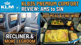 Full Is KLM Premium Economy Worth It 12 Hours Nonstop from AMS to SIN + AMS Crown Lounges News