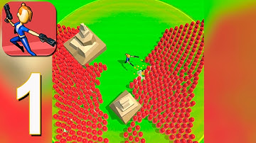 Bullet Rush - Gameplay Walkthrough Part 1 - Level 1-20 (iOS, Android)