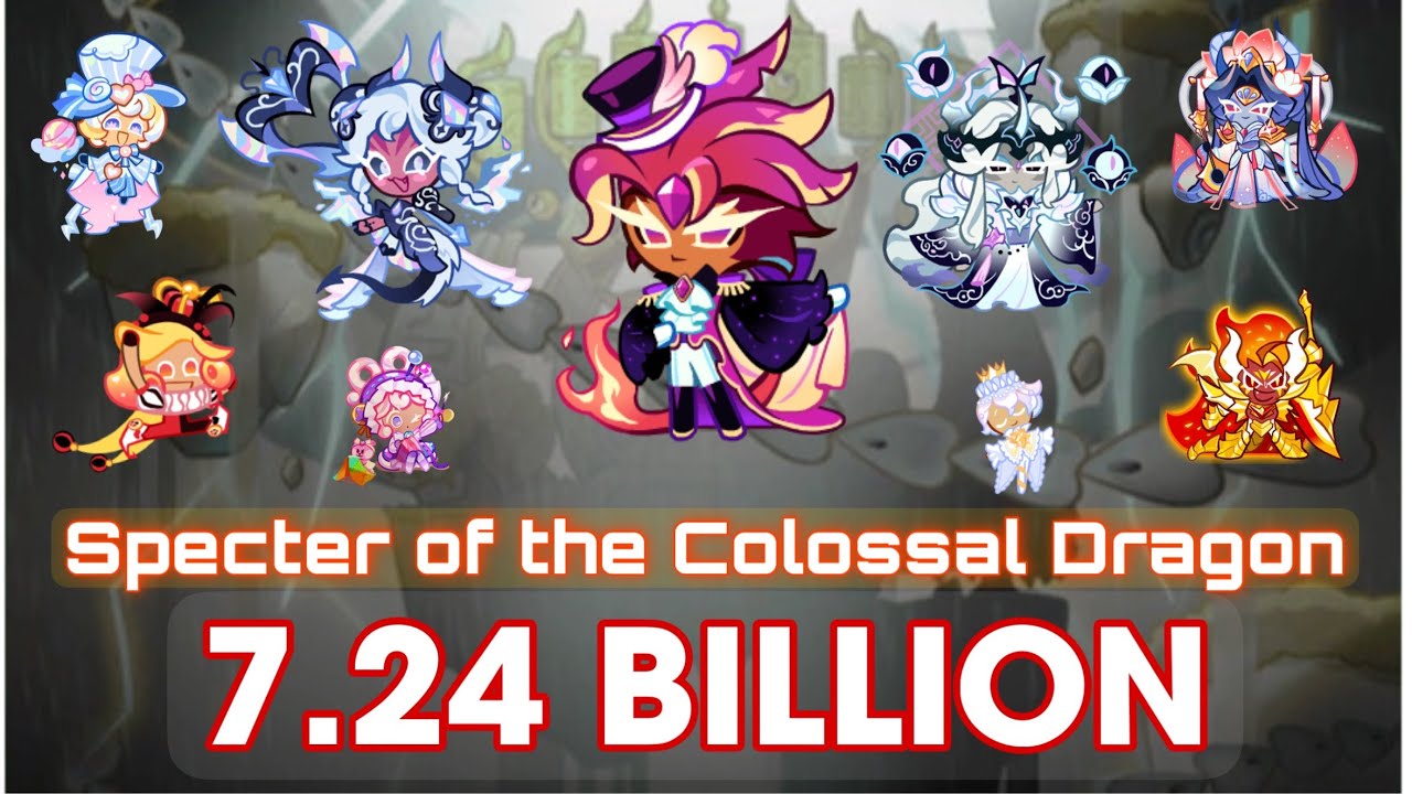 CookieRun OvenBreak | Specter of the Colossal Dragon 7.24B (9 runners) Full Run | GPZ