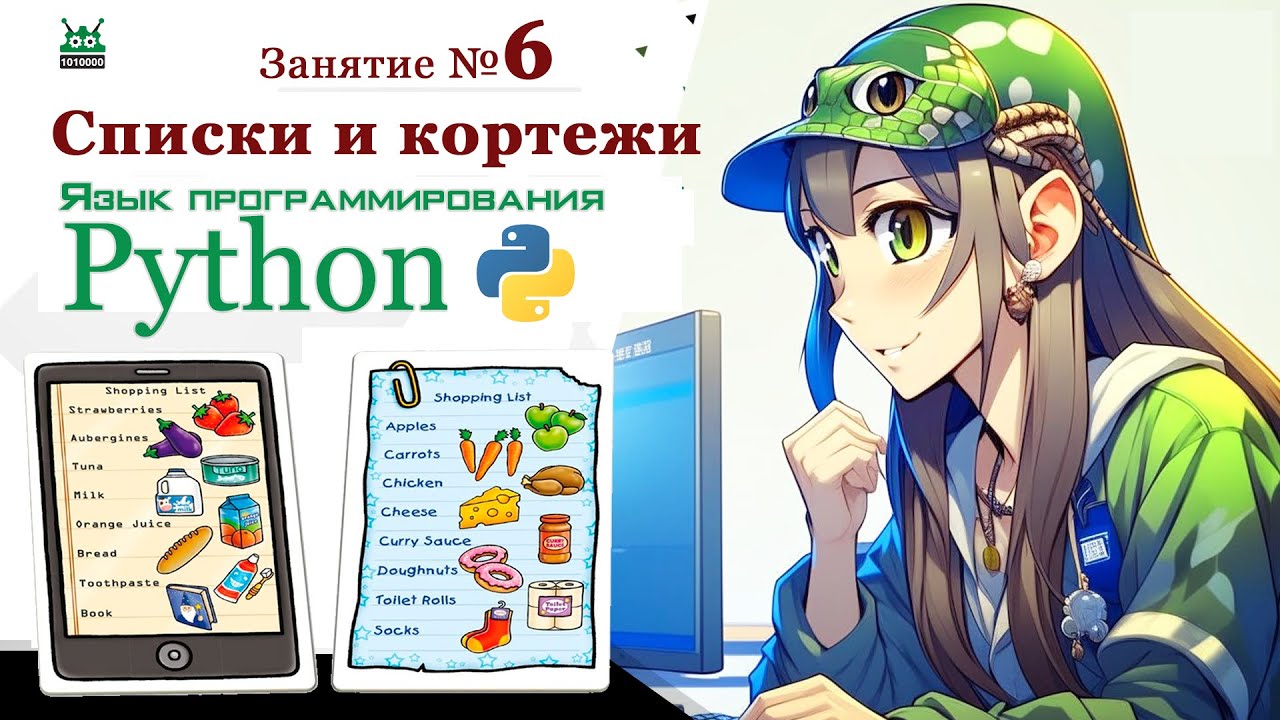 Python Jif Занятие №6 Язык программирования Python. Списки и кортежи - YouTube
