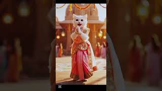 Cat with saree 😍🫶 #cat #cute #cutecat #funny #saree #viral #trending #shorts
