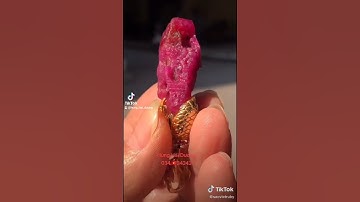 Mặt dây chuyền tinh thể Ruby Lục Yên Yên Bái Việt Nam Vip1 🇻🇳