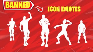 Blocked Fortnite Icon Series Emotes (Outdated)