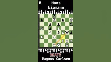 The Game That Started it ALL! (HANS NIEMANN VS MAGNUS CARLSEN) | #shorts