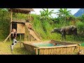 Build The Most Amazing Swimming Pool Water Slide Around Villa House By Ancient Skill