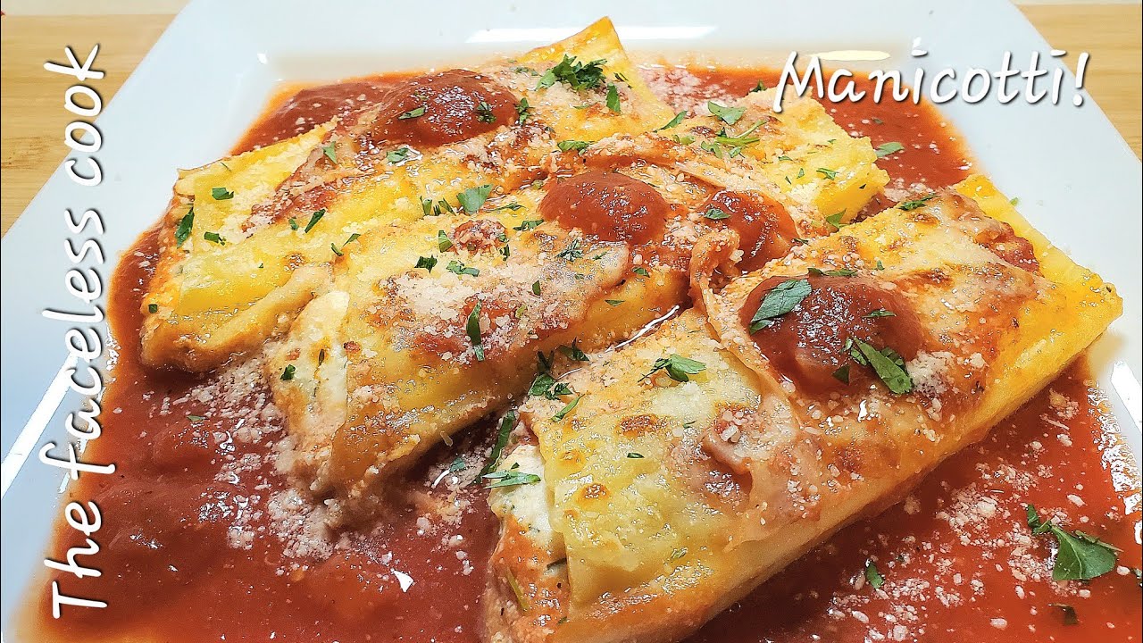 Manicotti, perfect Italian food!