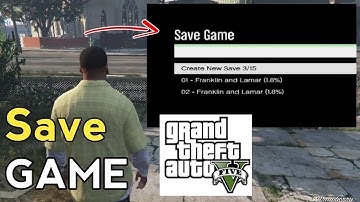 How To Save Game In Gta 5 Pc | How To Save In Gta 5 Story Mode