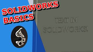 Famous Making Text in Solidworks - Solidworks Basics 27 Profile