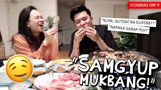 Vlogmas Day 9 Samgyup Mukbang With Ate Kaye Muntik Na Tumirik Kimpoy Feliciano
