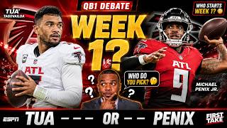 Tua or Penix? The Truth About Who Starts Week 1 for the Falcons 👀🏈