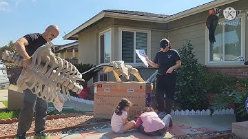 BUILDING AND SECURING OUR 12 FOOT SKELETON