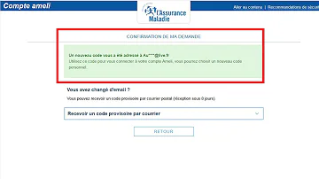 Où trouver code personnel ameli ?
