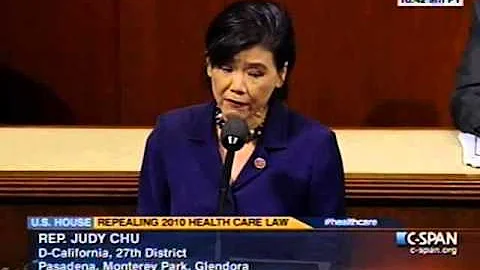 Congresswoman Judy Chu Speaks Out Against GOP's 37th Attempt to Repeal Healthcare Reform