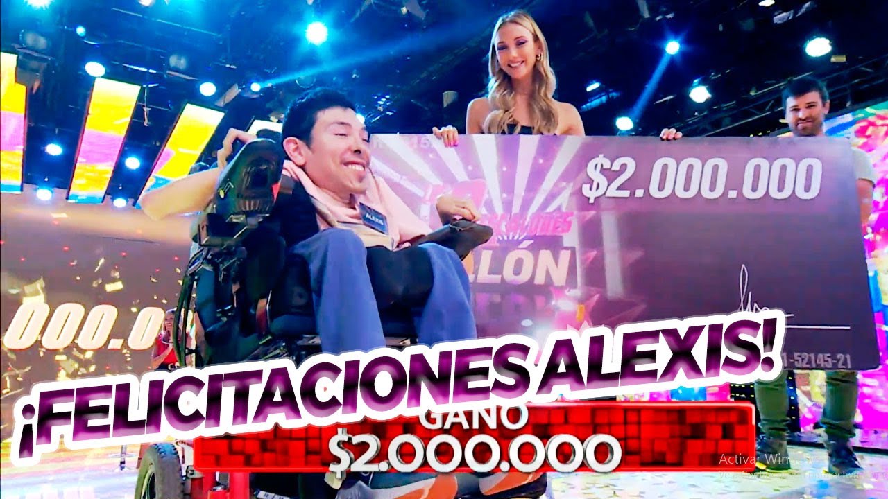 ¡FINAL EMOTIVO! Alexis superó todos los obstáculos y se llevó 2 millones de pesos