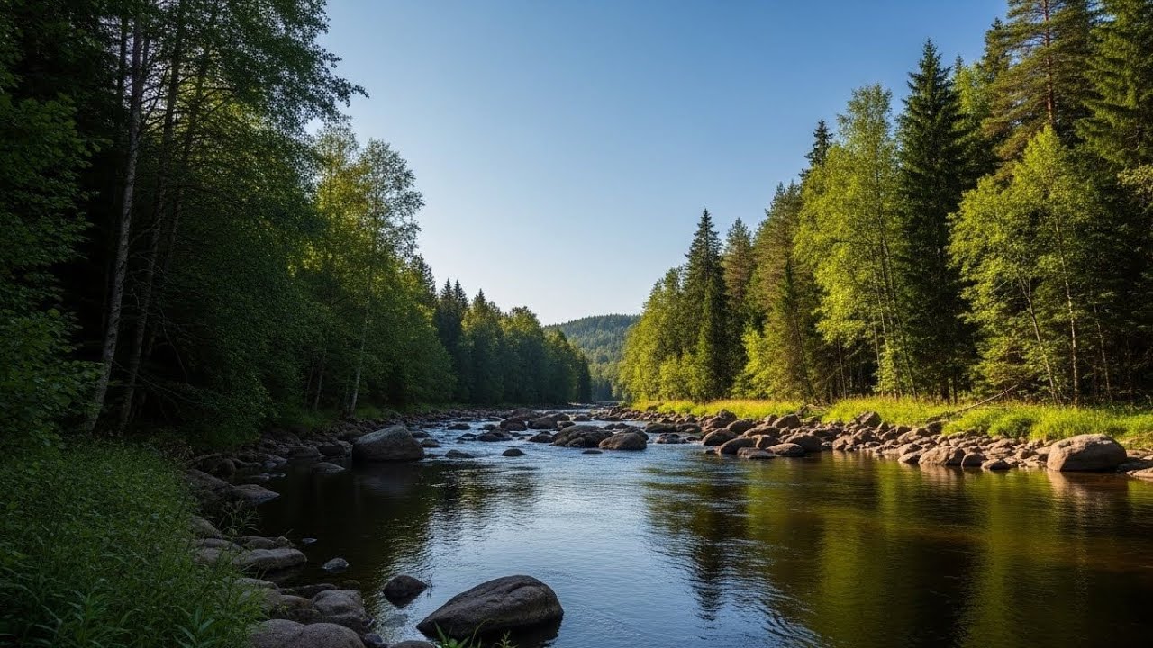 Serene River Water 🌿 Gentle Flowing Ambience for Sleep, Calm, and Meditation #125