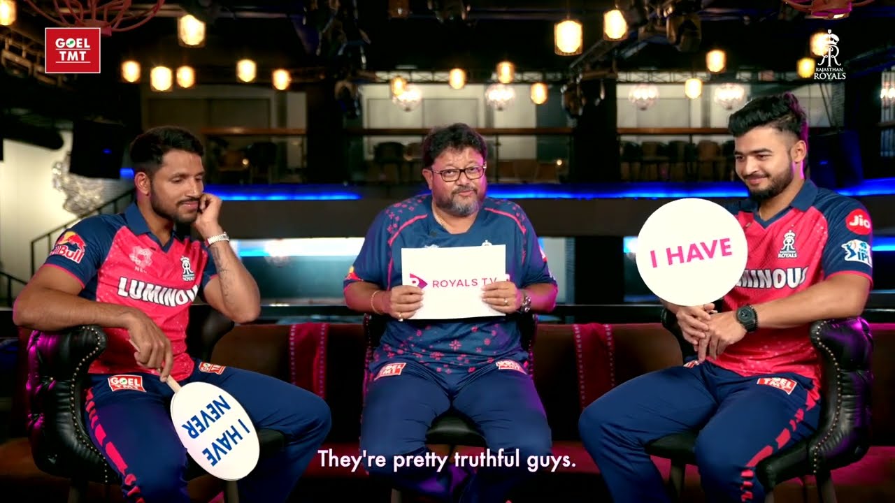 EP1: Never Have I Ever ft. Sid Lahiri, Riyan, and Dhruv | Rajasthan Royals