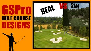 GSPro golf simulator software. Part 1. Real and simulator golf course compared. Lahontan GC.