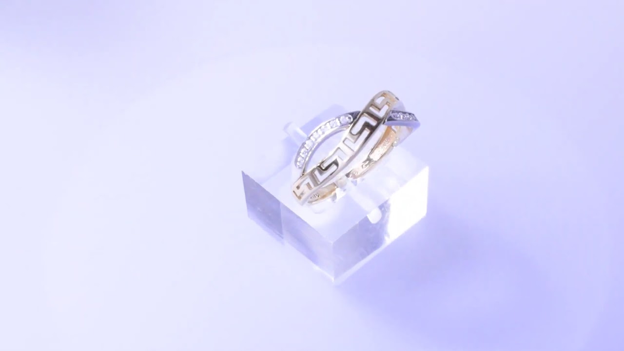 Χρυσό δαχτυλίδι μαίανδρος σε Κ14 - YouTube