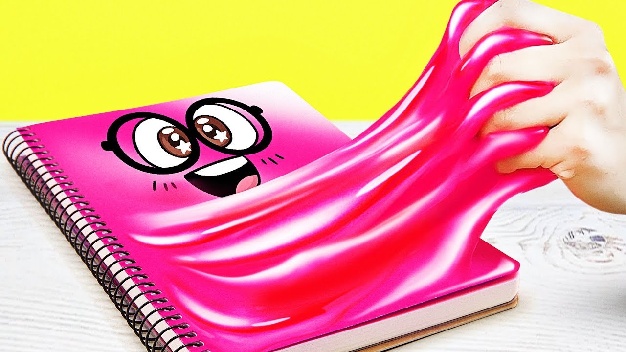 Diy School Supplies 4 Trendy Diy Notebooks For Back To School With Slime Sam