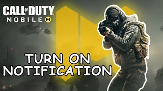 How to Turn On Notifications of Call of Duty? 2024 | Call of Duty Mobile