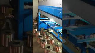 Multi-head copper wire tinning machine. #copper #tinning #machine